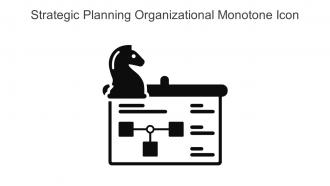 Strategic Planning Organizational Monotone Icon In Powerpoint Pptx Png And Editable Eps Format