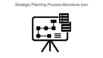 Strategic Planning Process Monotone Icon In Powerpoint Pptx Png And Editable Eps Format