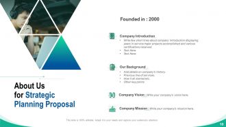 Strategic planning proposal powerpoint presentation slides