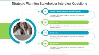 Strategic Planning Stakeholder Interview Questions In Powerpoint And Google Slides Cpb