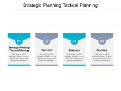 Strategic planning tactical planning ppt powerpoint presentation slides demonstration cpb