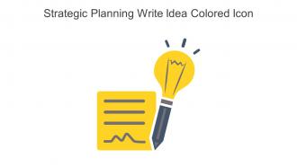 Strategic Planning Write Idea Colored Icon In Powerpoint Pptx Png And Editable Eps Format