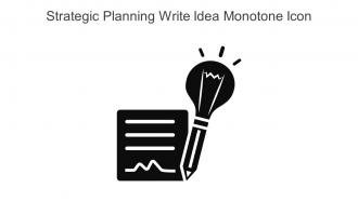 Strategic Planning Write Idea Monotone Icon In Powerpoint Pptx Png And Editable Eps Format