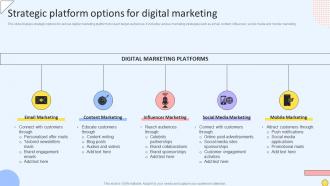 Strategic Platform Options For Digital Marketing