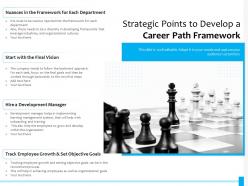 Strategic points to develop a career path framework
