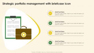 Strategic Portfolio Management With Briefcase Icon