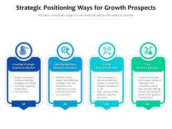 Strategic Positioning Ways For Growth Prospects