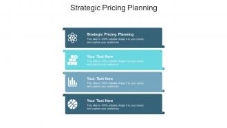 Strategic pricing planning ppt powerpoint presentation icon infographics cpb