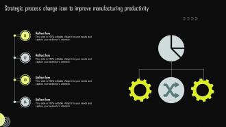 Strategic Process Change Icon To Improve Manufacturing Productivity