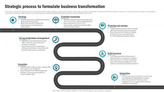 Strategic Process To Formulate Business Transformation