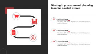 Strategic Procurement Planning Icon For E Retail Stores