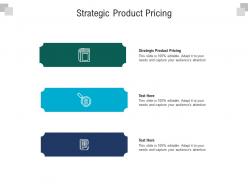 Strategic product pricing ppt powerpoint presentation outline ideas cpb