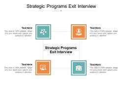 Strategic programs exit interview ppt powerpoint presentation gallery graphic tips cpb