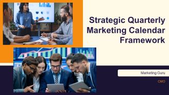 Strategic Quarterly Marketing Calendar Framework PPT Slides AT