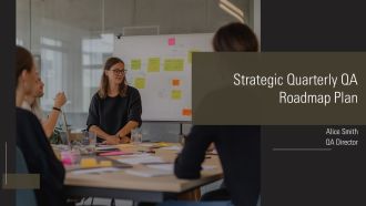 Strategic Quarterly QA Roadmap Plan PPT Template AT