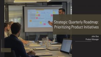 Strategic Quarterly Roadmap Prioritizing Product Initiatives PPT Summary AT