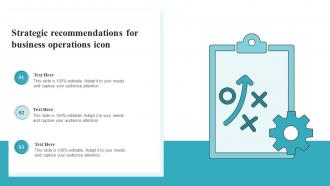 Strategic Recommendations For Business Operations Icon