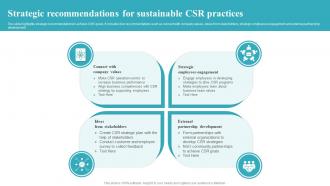 Strategic Recommendations For Sustainable CSR Practices