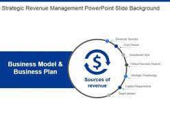 Strategic revenue management powerpoint slide background