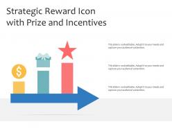 Strategic reward icon with prize and incentives