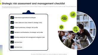 Strategic Risk Assessment And Management Checklist Operational Risk Management Strategic Plan