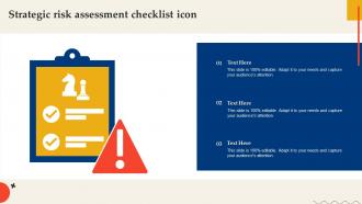 Strategic Risk Assessment Checklist Icon