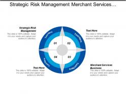 Strategic risk management merchant services business opportunities marketing budgeting cpb