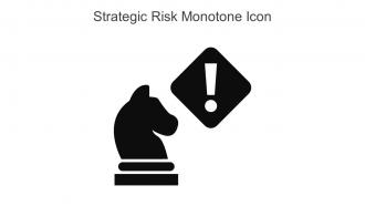 Strategic Risk Monotone Icon In Powerpoint Pptx Png And Editable Eps Format