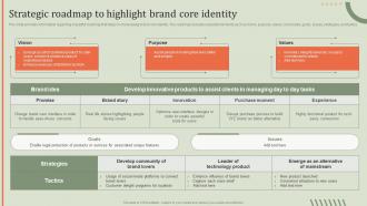 Strategic Roadmap To Highlight Brand Guideline Brand Performance Maintenance Team