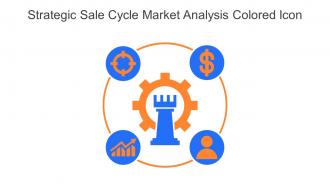 Strategic Sale Cycle Market Analysis Colored Icon In Powerpoint Pptx Png And Editable Eps Format
