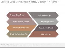Strategic sales development strategy diagram ppt sample