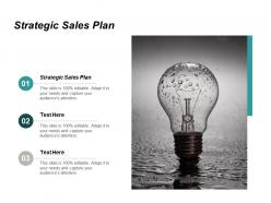 Strategic sales plan ppt powerpoint presentation professional samples cpb