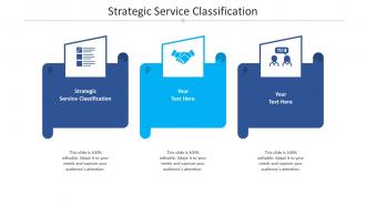 Strategic service classification ppt powerpoint presentation show example cpb