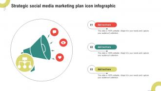 Strategic Social Media Marketing Plan Icon Infographic
