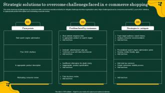 Strategic Solutions To Overcome Challenegs Faced In E Commerce Shopping