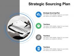 Strategic sourcing plan ppt powerpoint presentation ideas design ideas cpb
