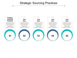 Strategic sourcing practices ppt powerpoint presentation professional templates cpb