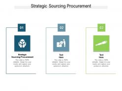 Strategic sourcing procurement ppt powerpoint presentation infographics maker cpb