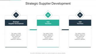 Strategic Supplier Development In Powerpoint And Google Slides Cpb