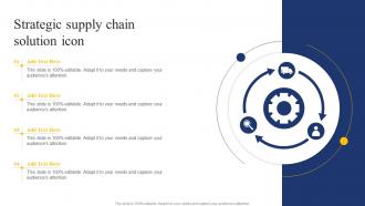Strategic Supply Chain Solution Icon