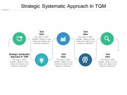 Strategic systematic approach in tqm ppt powerpoint presentation skills cpb