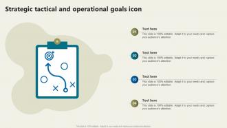Strategic Tactical And Operational Goals Icon