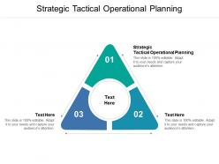 Strategic tactical operational planning ppt powerpoint presentation icon design ideas cpb