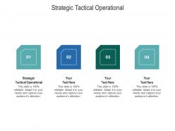 Strategic tactical operational ppt powerpoint presentation infographics cpb