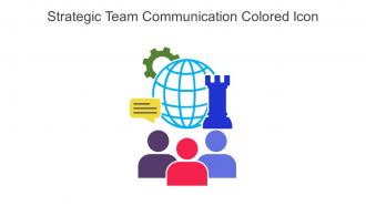 Strategic Team Communication Colored Icon In Powerpoint Pptx Png And Editable Eps Format