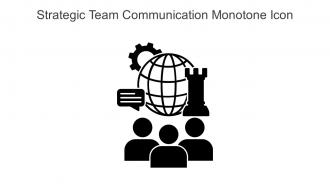 Strategic Team Communication Monotone Icon In Powerpoint Pptx Png And Editable Eps Format