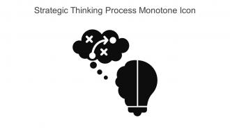 Strategic Thinking Process Monotone Icon In Powerpoint Pptx Png And Editable Eps Format