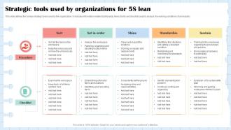 Strategic Tools Used By Organizations For 5s Lean