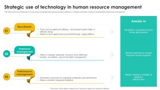 Strategic Use Of Technology In Talent Management Tool Leveraging Technologies To Enhance Hr Services