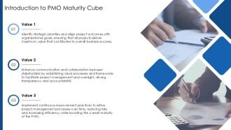 Strategic Value Creation Through PMO Maturity Cube PPT Mockup AT Captivating Multipurpose